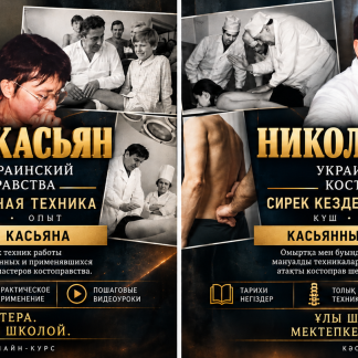 Мануальная терапия и костоправство по методу доктора Касьяна / Доктор Касьян әдісі бойынша мануалды терапия және сүйек салу